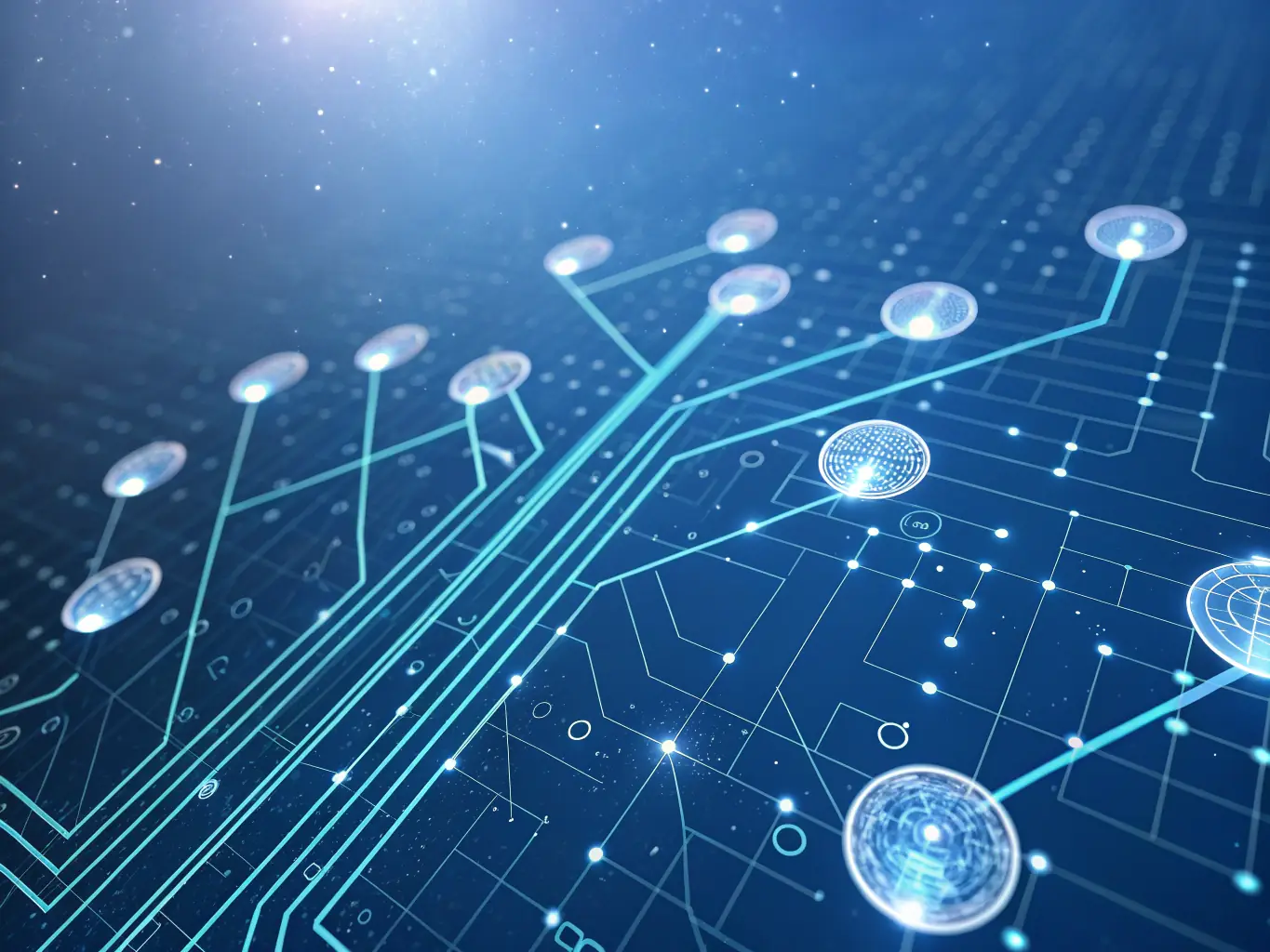 A futuristic abstract visualization of layered digital data flows with neon green highlights, symbolizing AI pathways.